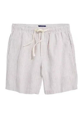 7 Inch Pull-On Linen Shorts