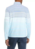 Men's Striped Sankaty Quarter Zip Shirt