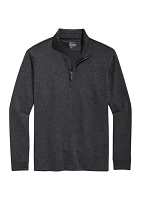 Herringbone Quarter Zip Pullover