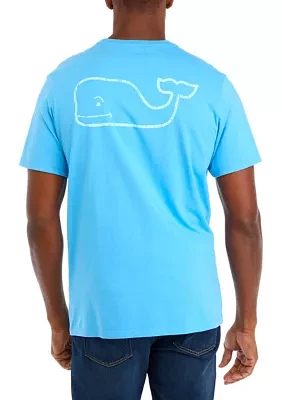 Men's Short Sleeve Vintage Whale Pocket T-Shirt