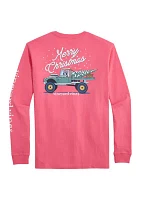 Men's Truck & Tree Long Sleeve Pocket Graphic T-Shirt