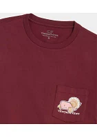 Turkey Character Whale Logo Graphic T-Shirt