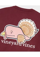 Turkey Character Whale Logo Graphic T-Shirt