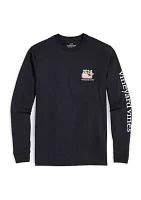 Men's NYE Martini Glass Whale Long Sleeve T-Shirt