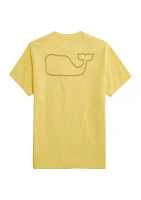 Men's Thin Stripe Whale Short Sleeve T-Shirt