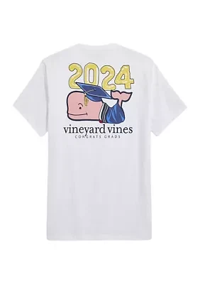 Graduation Whale 2024 Short-Sleeve Pocket T-Shirt