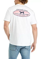 Men's Dog Surf Logo Short Sleeve Pocket Graphic T-Shirt