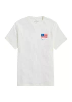 Men's USA Anchor Flag Graphic Short Sleeve T-Shirt