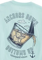 Men's Anchors Down Bottoms Up Short Sleeve Graphic T-Shirt