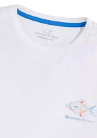 Men's Long Sleeve Painted Permit Fish Harbor Performance T-Shirt