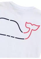 Men's Whale Outline Short Sleeve Harbor Performance T-Shirt