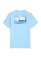 Men's Flat Fishing Short Sleeve T-Shirt