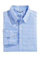 Men's Long Sleeve Classic Gingham Button Down Shirt