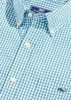 Men's Gingham Stretch Poplin Shirt