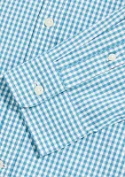 Men's Gingham Stretch Poplin Shirt