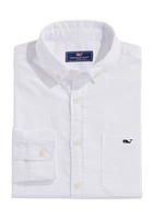 Ocean Solid Stretch Oxford Shirt