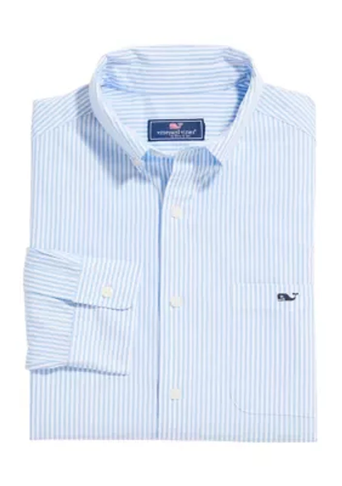 Men's Stripe Stretch Poplin Shirt