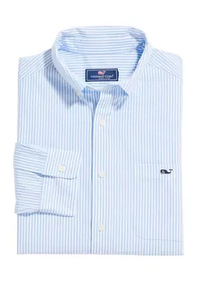 Men's Stripe Stretch Poplin Shirt