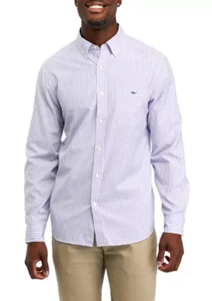 Men's Stripe Stretch Poplin Shirt