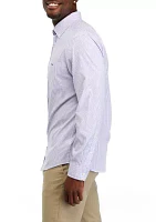 Men's Stripe Stretch Poplin Shirt