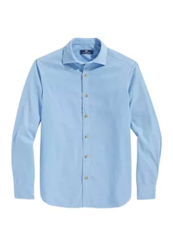 Corduroy Spread Collar Shirt