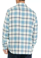 Men's Plaid Herringbone Flannel Workshirt