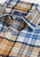 Men's Plaid Herringbone Flannel Work Shirt