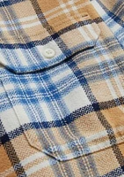 Men's Plaid Herringbone Flannel Work Shirt