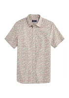 Gulf Floral Printed Casual Short Sleeve Shirt