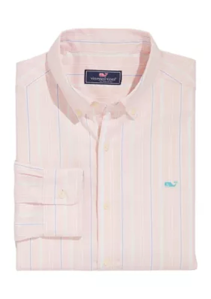 Stripe Stretch Oxford Whale Shirt