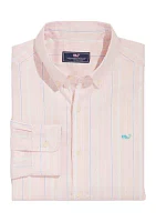 Stripe Stretch Oxford Whale Shirt