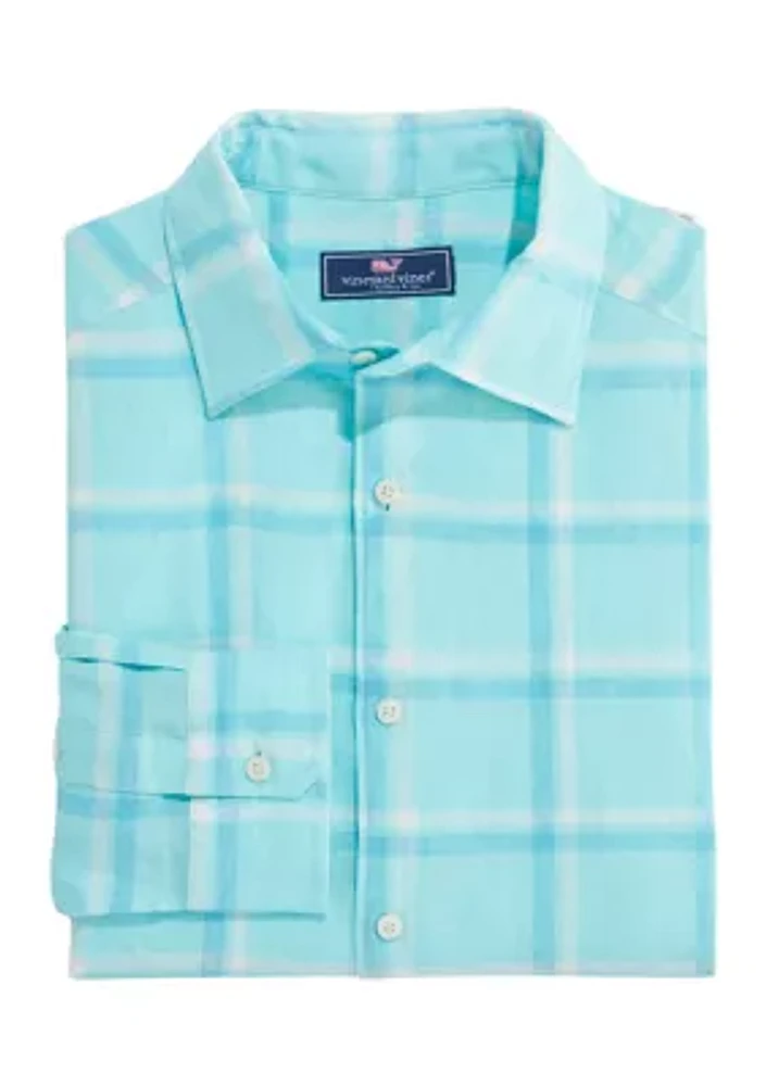 Plaid Linen Bendback Tisbury Shirt