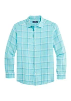 Plaid Linen Bendback Tisbury Shirt