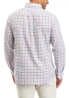 Men's Plaid Madras Whale Shirt