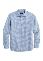 Tattersall Linen Button Up Shirt