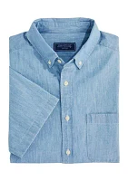 Men's Chambray Short Sleeve Shirt