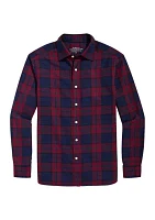 Men's Plaid On the Go Brushed Twill Shirt