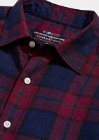 Men's Plaid On the Go Brushed Twill Shirt