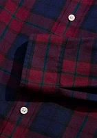 Men's Plaid On the Go Brushed Twill Shirt