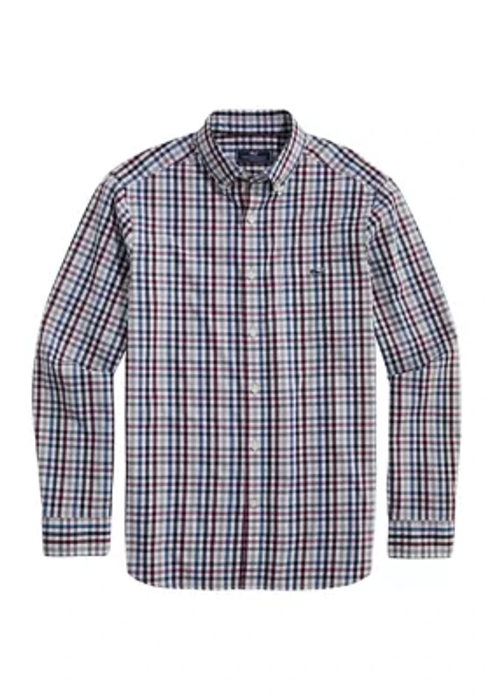 Men's Tattersall Stretch Poplin Shirt