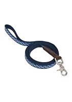 Micro Whale Leather Canvas Club Dog Leash