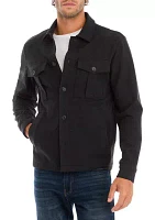 Men's Long Sleeve Double Face Shirt Jacket