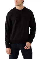 Men's Embossed Logo Crew Neck Sweatshirt