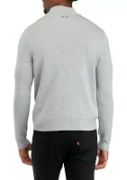 Men's Double Knit Zip Sweater