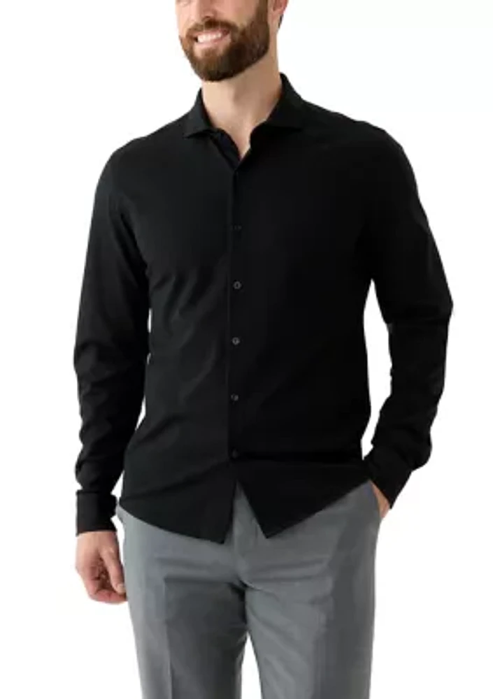 Men's Long Sleeve Piqué Shirt