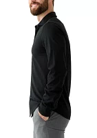 Men's Long Sleeve Piqué Shirt