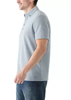 Men's Short Sleeve Oxford Polo Shirt