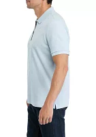 Zip Placket Polo Shirt