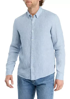 Men's Button Down Linen Shirt