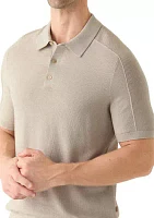 Men's Texture Mouline Polo Shirt